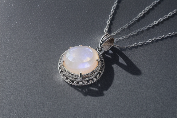 Moonstone pendant necklace